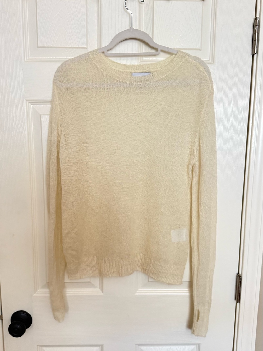 Sincerely Jules Lightweight Cream Crewneck Sweater